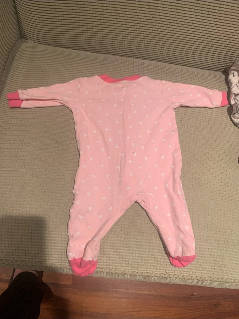 Pink 'Little Sister' Footed Pajama One-Piece